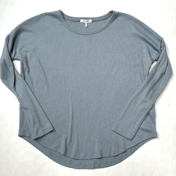 rag & bone Ribbed Drop Shoulder Top - Picture 4 of 14